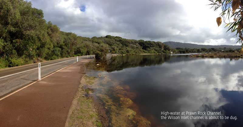 Prawn Rock Channel, Flood Levels